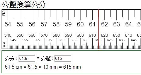 40釐米幾公分|長度換算器 